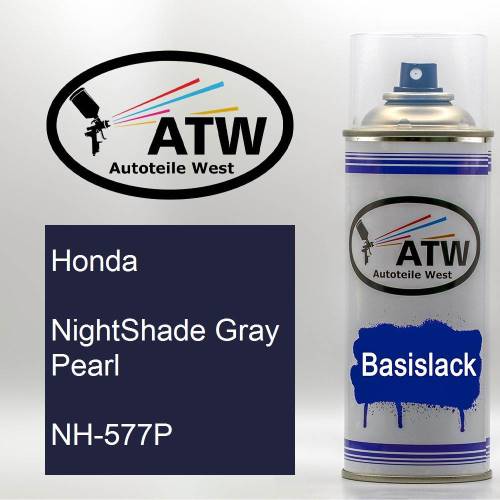 Honda, NightShade Gray Pearl, NH-577P: 400ml Sprühdose, von ATW Autoteile West.